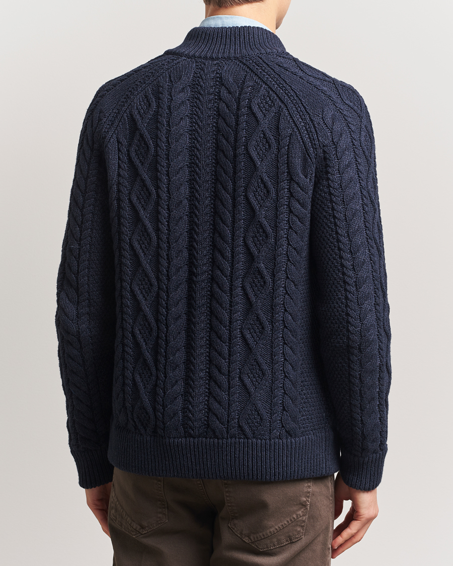 Herren | Pullover | Polo Ralph Lauren | Cotton Knitted Cardigan Navy Melange