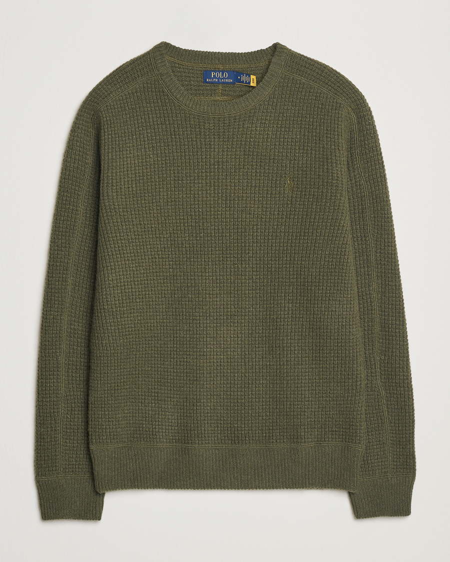 Herren | Pullover | Polo Ralph Lauren | Wool/Alpaca Knitted Sweater New Olive