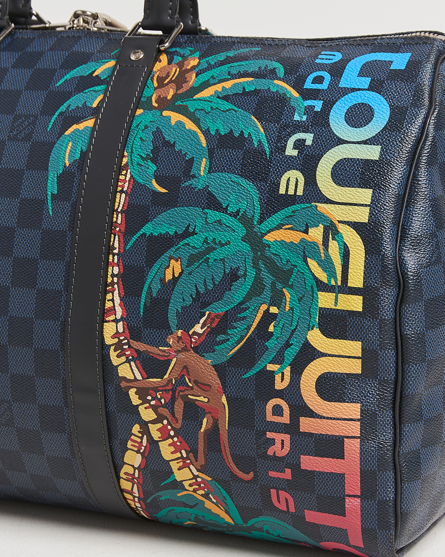 Herren | Louis Vuitton Pre-Owned Keepall Bandoulière 45 Damier Cobalt Jungle | Louis Vuitton Pre-Owned | Keepall Bandoulière 45 Damier Cobalt Jungle