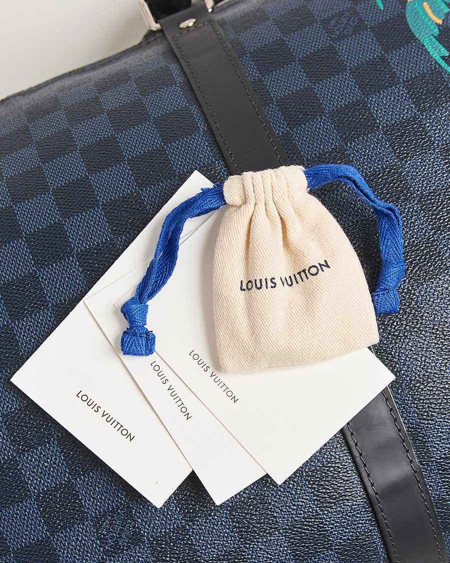 Herren | Louis Vuitton Pre-Owned Keepall Bandoulière 45 Damier Cobalt Jungle | Louis Vuitton Pre-Owned | Keepall Bandoulière 45 Damier Cobalt Jungle