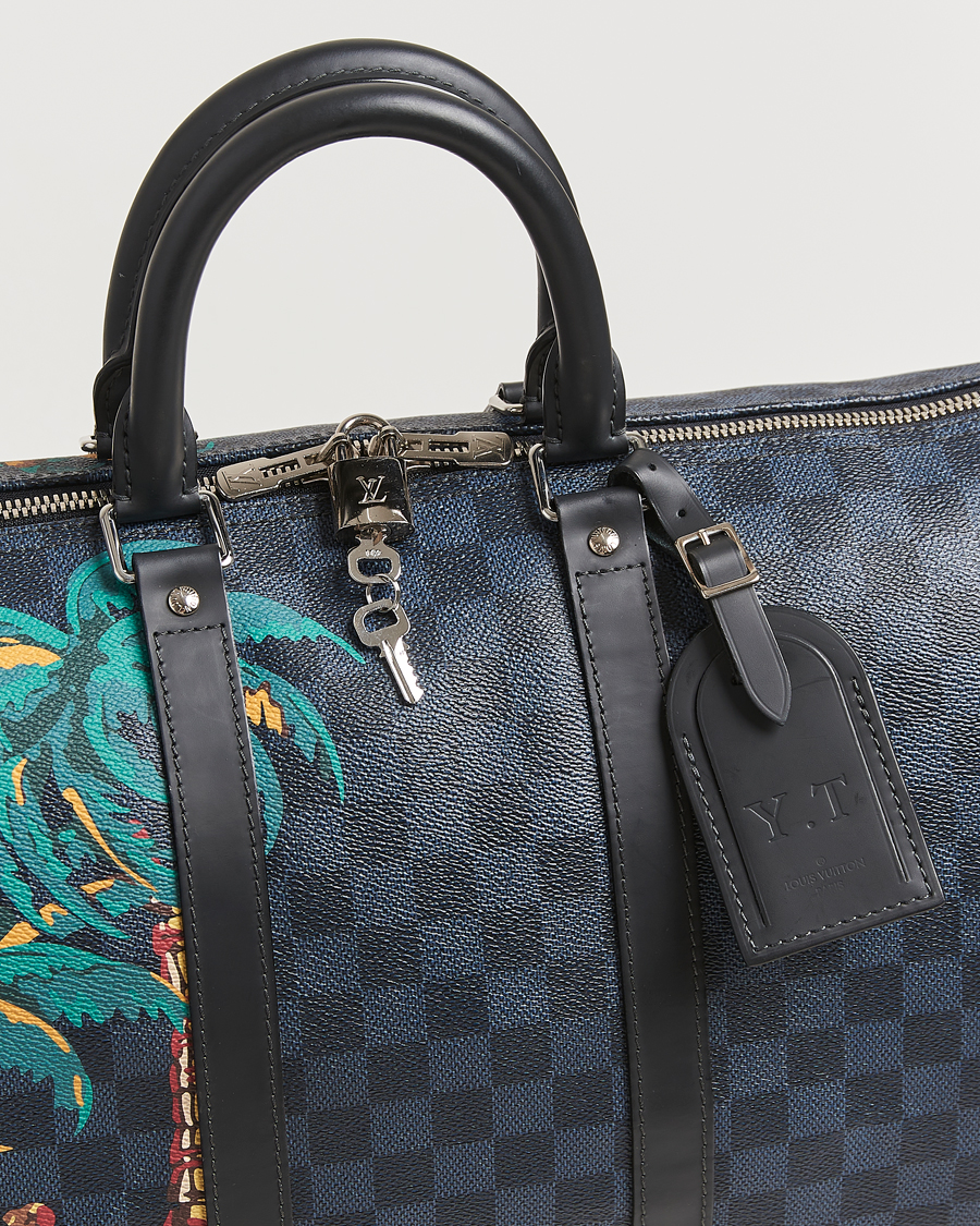 Herren | Louis Vuitton Pre-Owned Keepall Bandoulière 45 Damier Cobalt Jungle | Louis Vuitton Pre-Owned | Keepall Bandoulière 45 Damier Cobalt Jungle