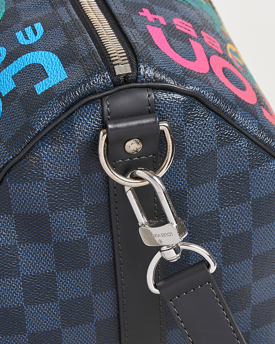 Herren | Louis Vuitton Pre-Owned Keepall Bandoulière 45 Damier Cobalt Jungle | Louis Vuitton Pre-Owned | Keepall Bandoulière 45 Damier Cobalt Jungle