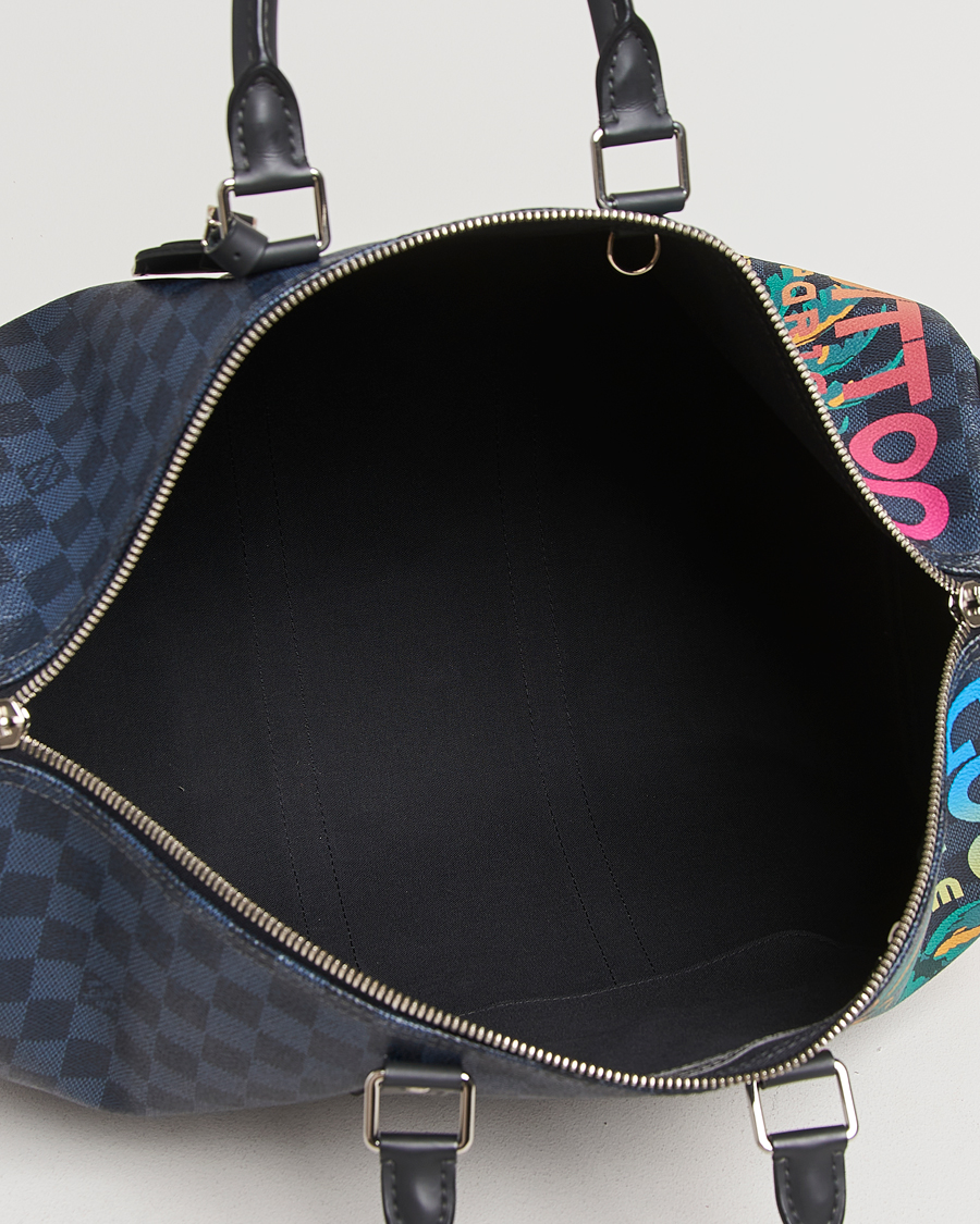 Herren | Louis Vuitton Pre-Owned Keepall Bandoulière 45 Damier Cobalt Jungle | Louis Vuitton Pre-Owned | Keepall Bandoulière 45 Damier Cobalt Jungle