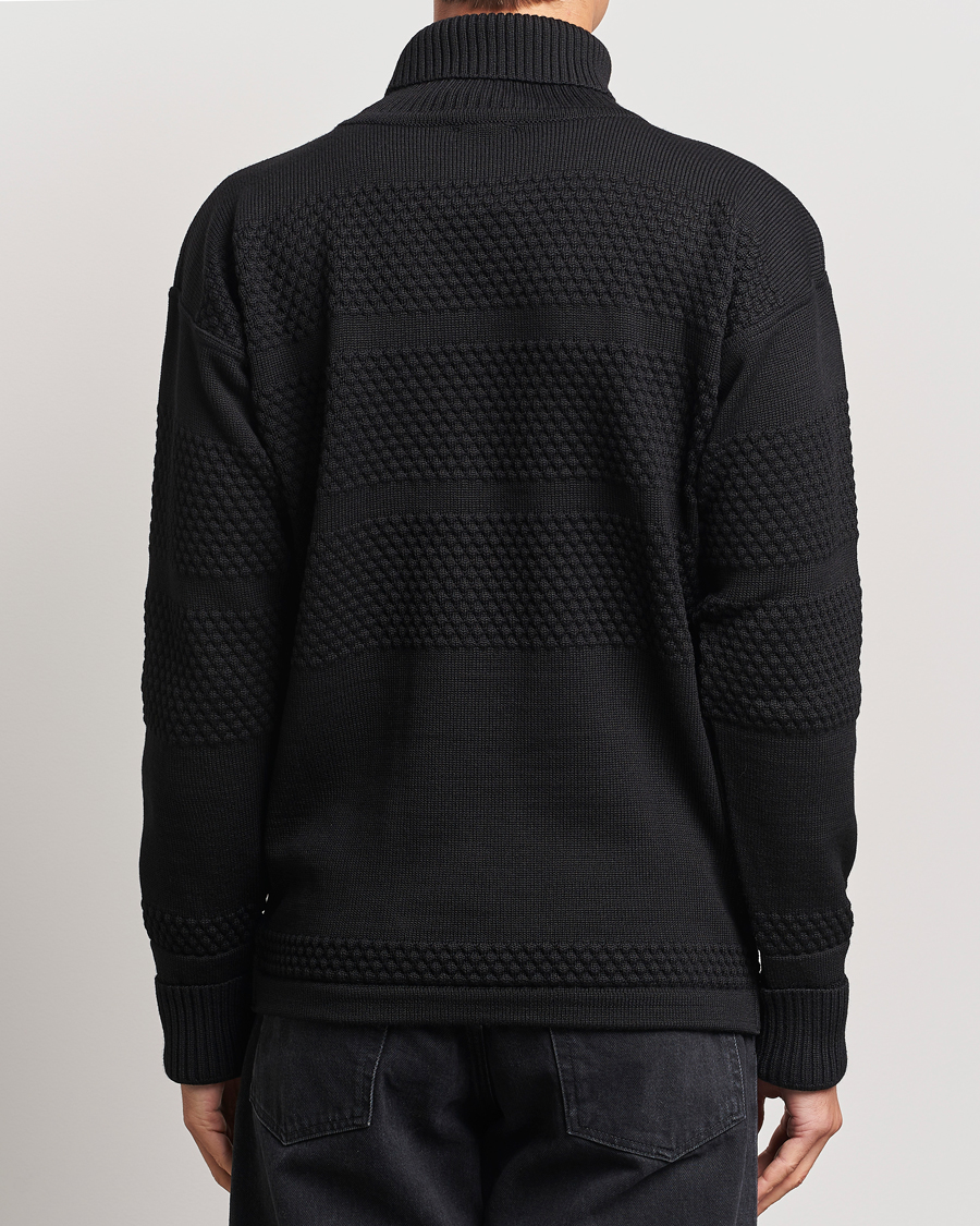 Herren | Pullover | S.N.S. Herning | Fisherman Wool Rollneck Sweater Black