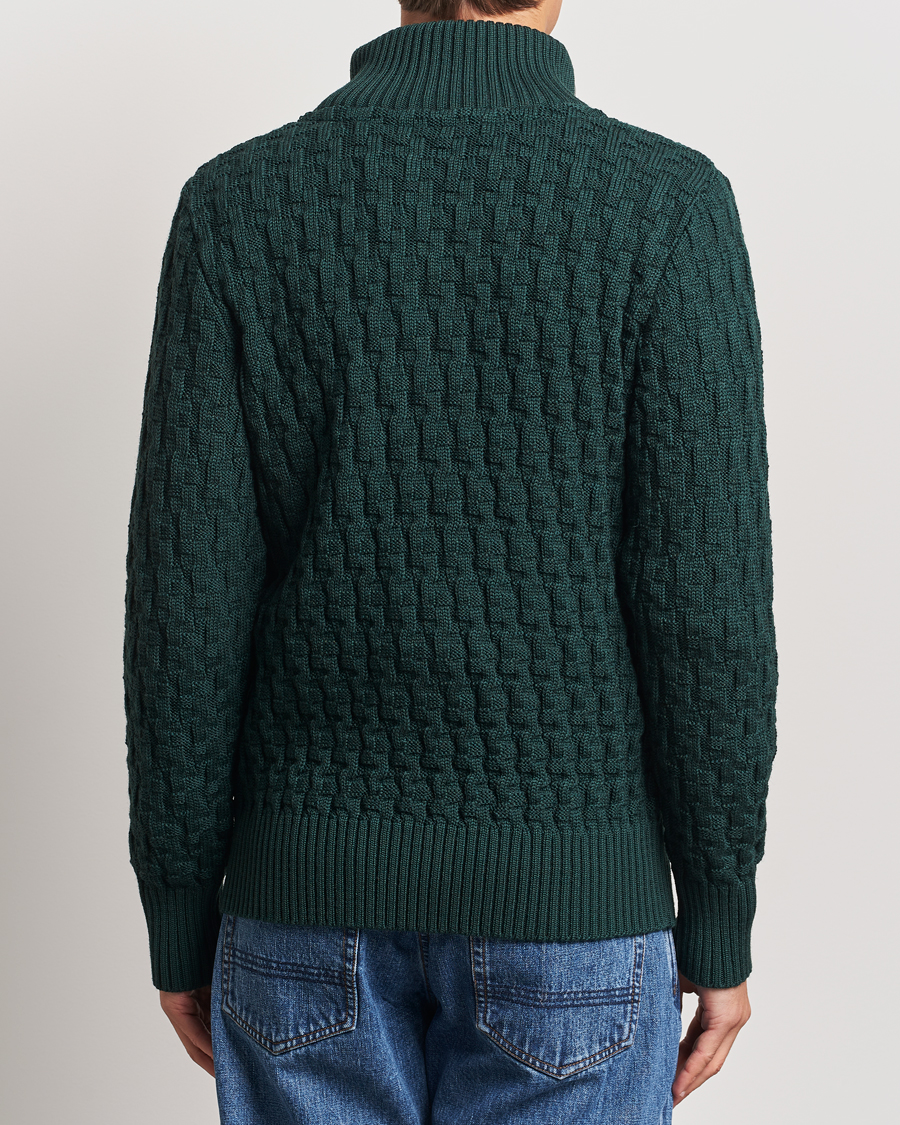 Herren | Pullover | S.N.S. Herning | Stark Wool Cable Knit Cardigan Thunder Green