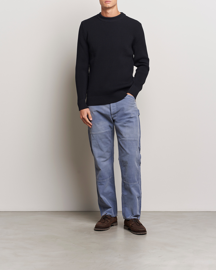 Herren | Pullover | S.N.S. Herning | Fender Wool Crew Neck Navy Blue
