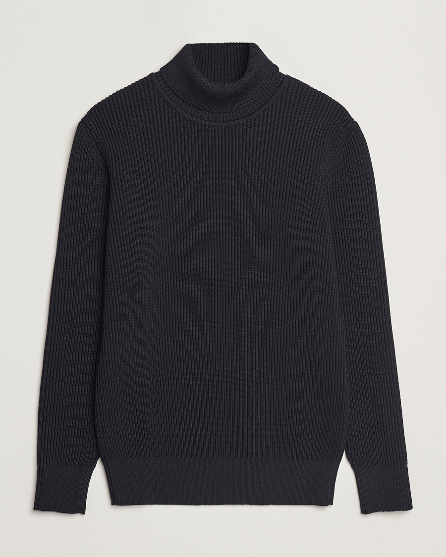 Herren | Pullover | S.N.S. Herning | Fender Wool Rollneck Sweater Navy Blue