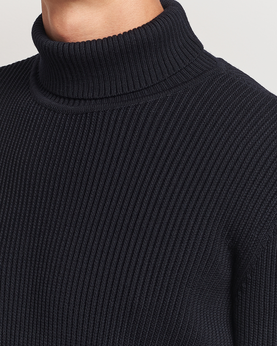 Herren | Pullover | S.N.S. Herning | Fender Wool Rollneck Sweater Navy Blue