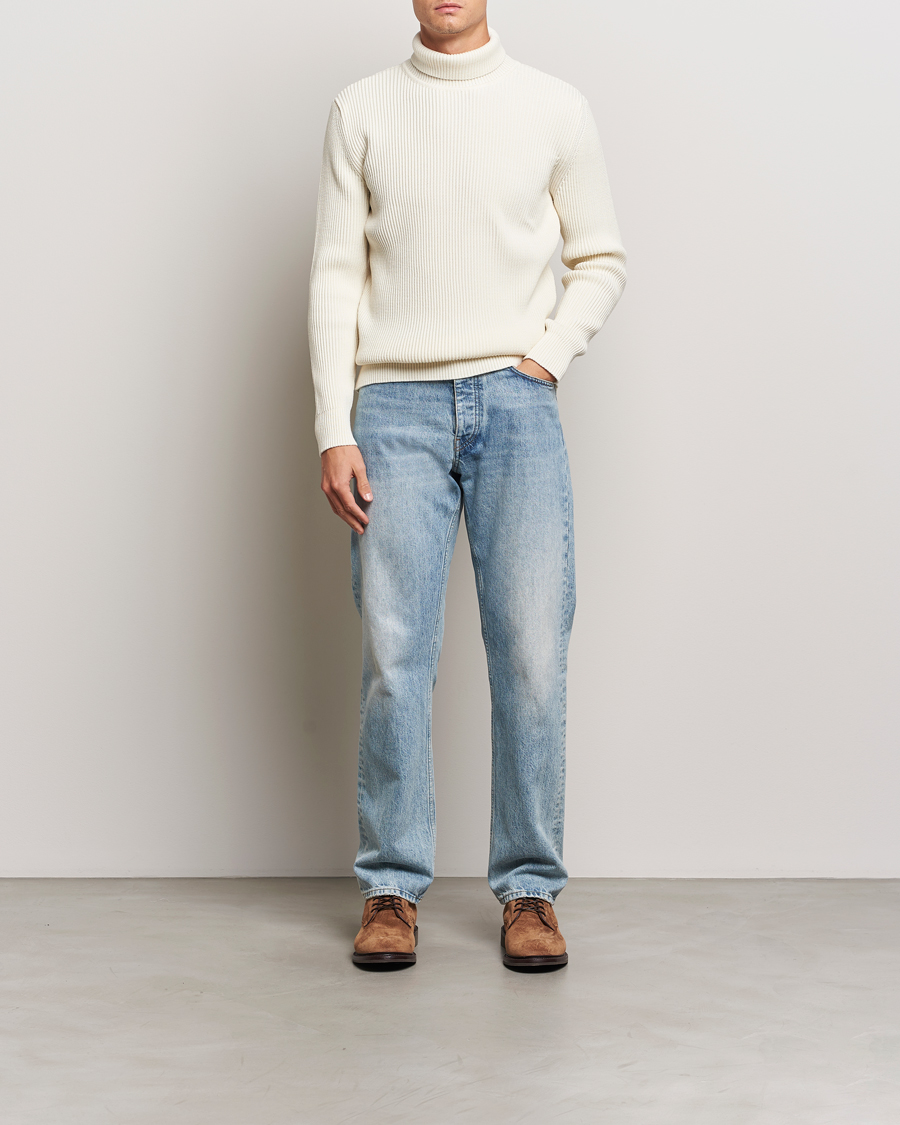 Herren | Pullover | S.N.S. Herning | Fender Wool Rollneck Sweater Natural White