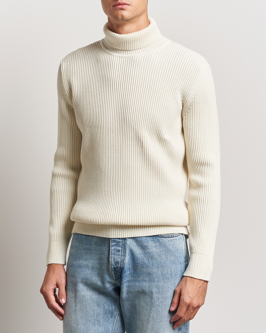 Herren | Pullover | S.N.S. Herning | Fender Wool Rollneck Sweater Natural White