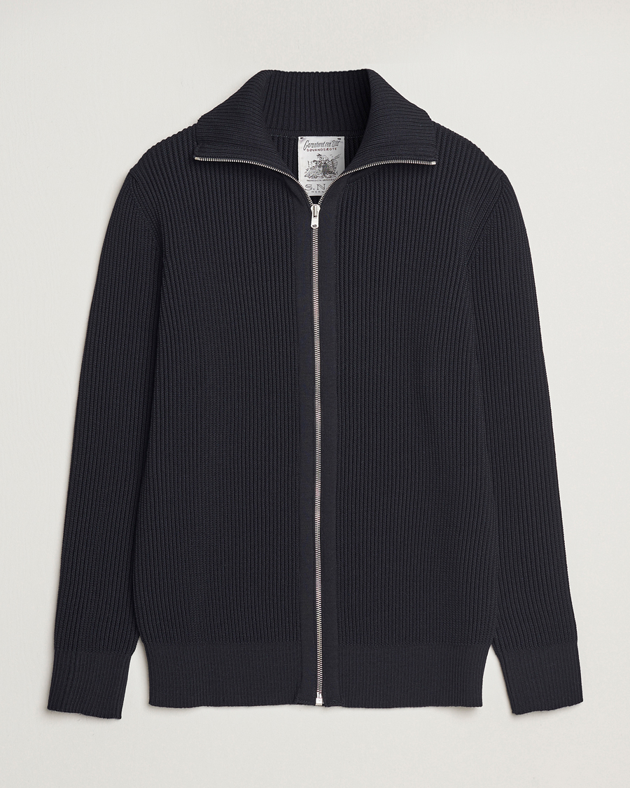 Herren | Pullover | S.N.S. Herning | Fender Wool Full Zip Navy Blue
