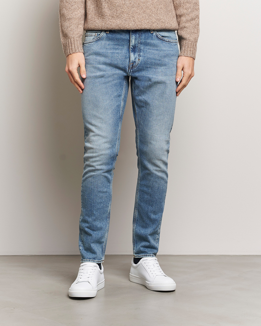 Herren | Jeans | Tiger of Sweden | Pistolero Stretch Cotton Jeans 3 Year Vintage Blue