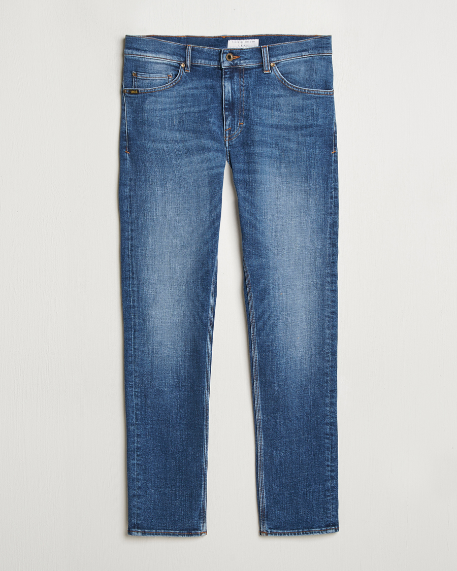 Herren | Jeans | Tiger of Sweden | Evolve Stretch Cotton Jeans Medium Blue