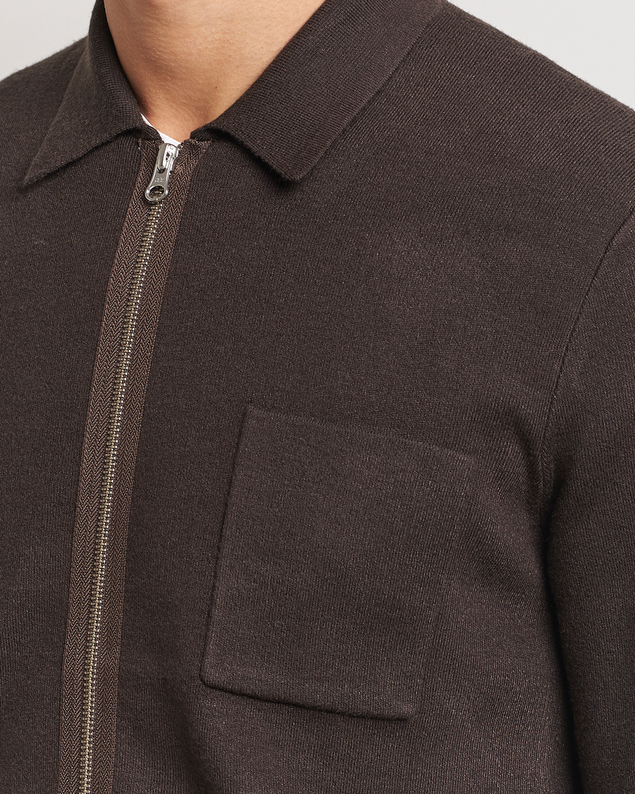 Herren | Pullover | Samsøe Samsøe | Guna Full Zip Turkish Coffee