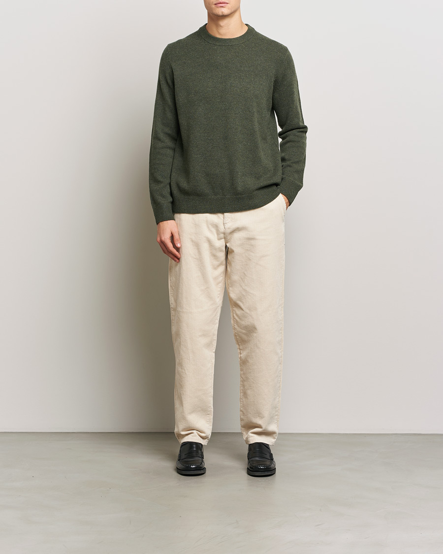 Herren | Pullover | Samsøe Samsøe | Isak Knitted Crew Neck Forest Night