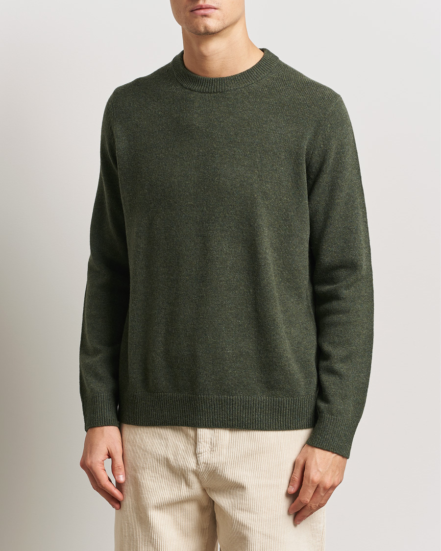 Herren | Pullover | Samsøe Samsøe | Isak Knitted Crew Neck Forest Night