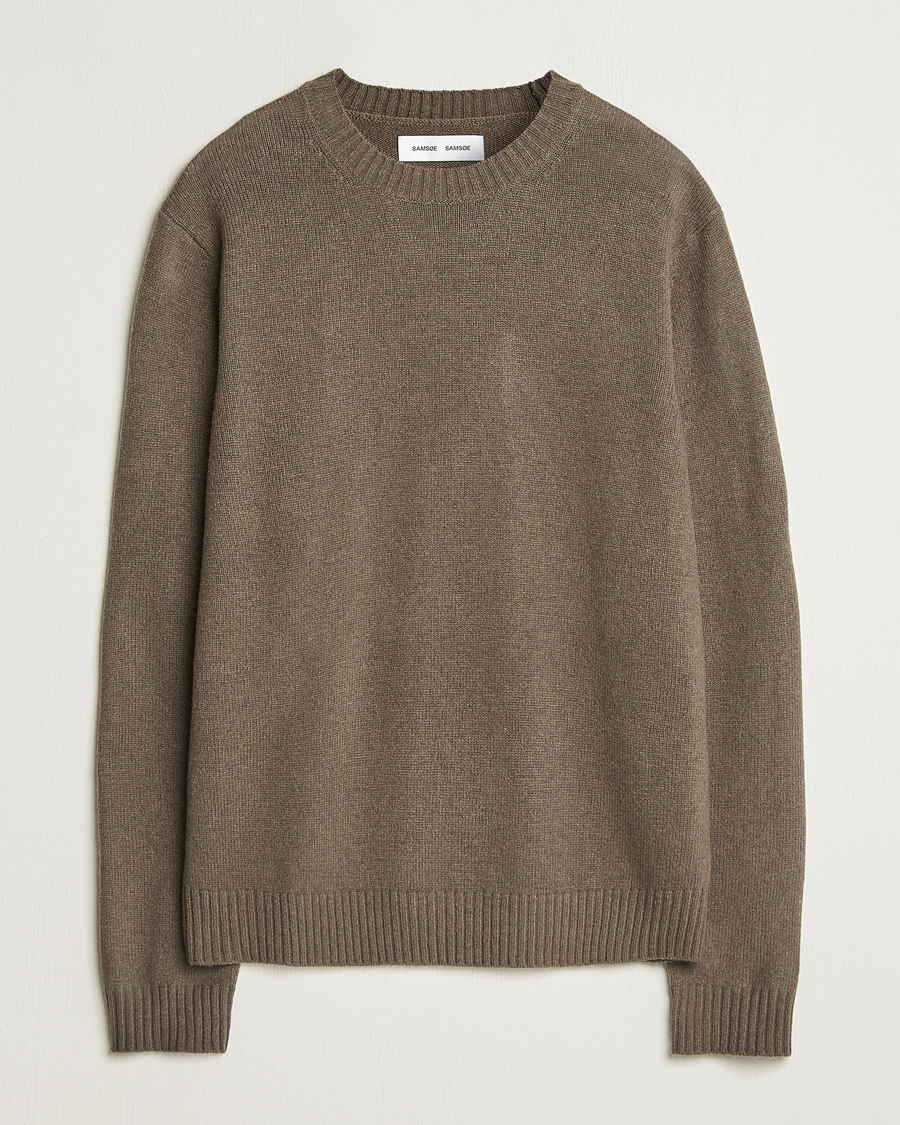 Herren | Pullover | Samsøe Samsøe | Sylli Wool Crew Neck Bungee Cord