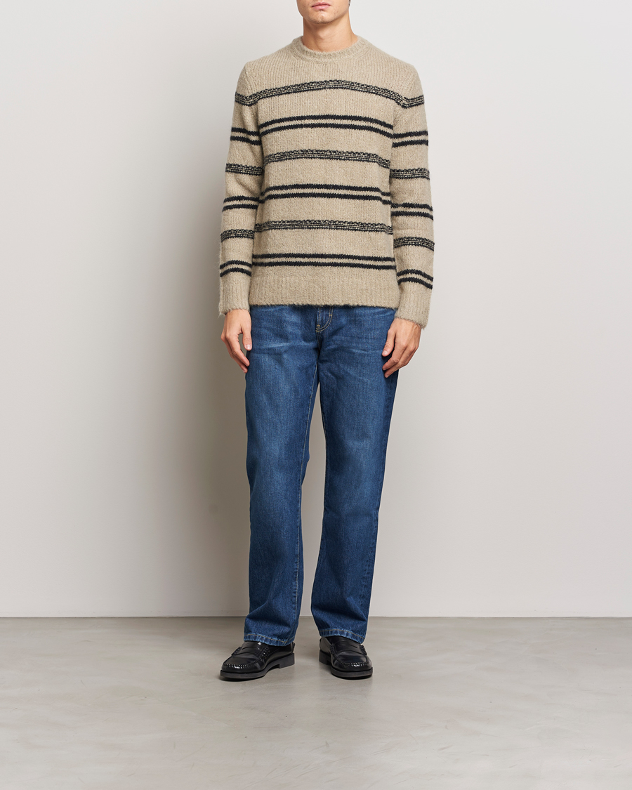 Herren | Pullover | Samsøe Samsøe | Arin Alpaca Striped Sweater Seneca Rock