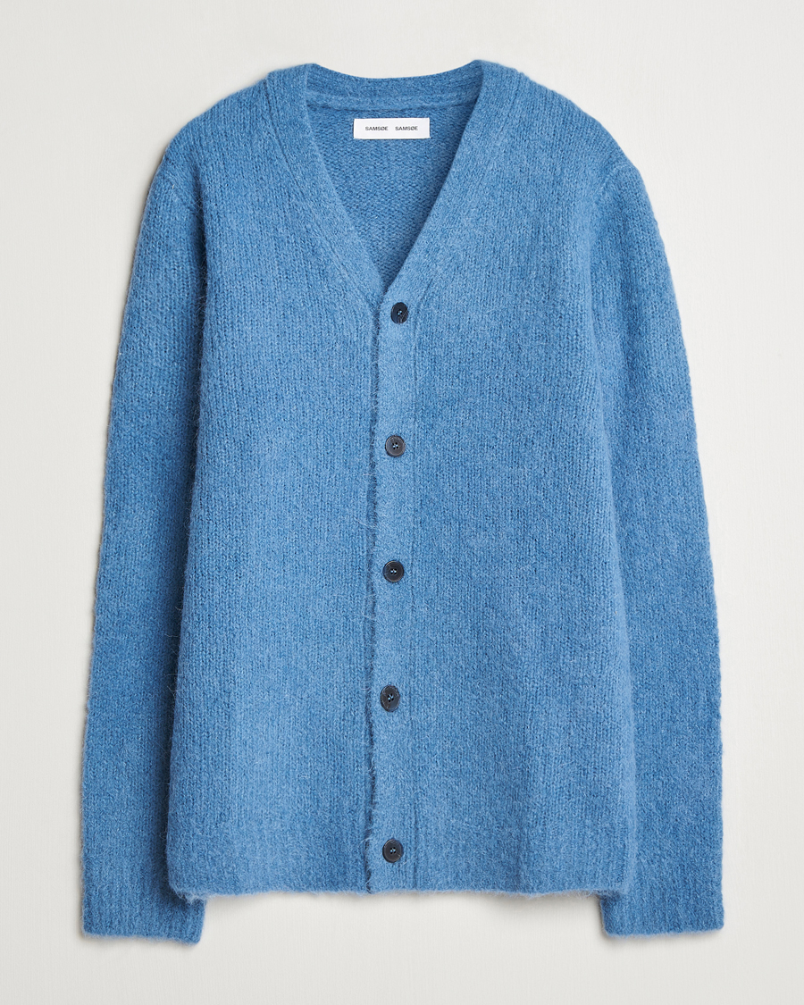 Herren | Pullover | Samsøe Samsøe | Arin Alpaca Cardigan Coronet Blue