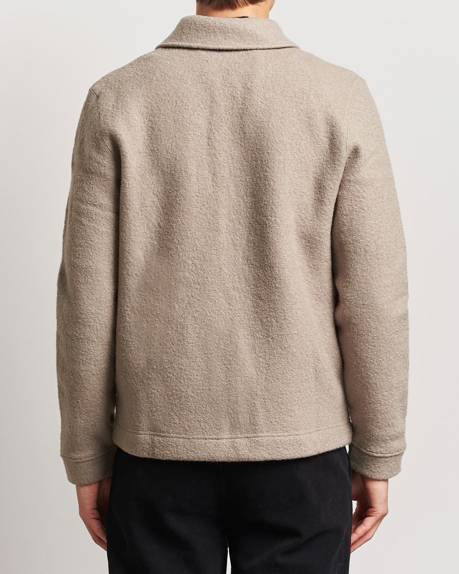 Herren | Pullover | Samsøe Samsøe | Hannes Boiled Wool Full Zip Seneca Rock