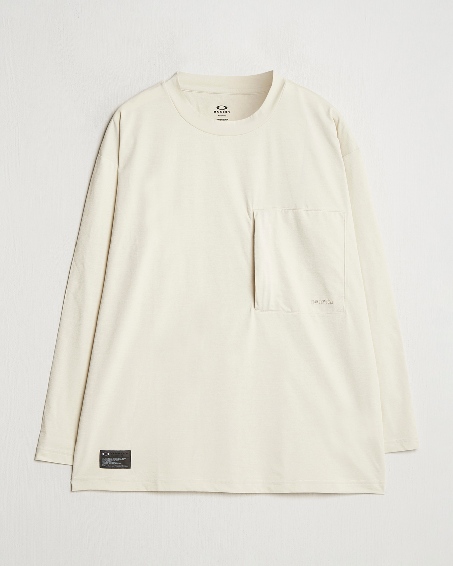 Herren | T-Shirts | Oakley | FGL Scratch Long Sleeve T-Shirt Bone