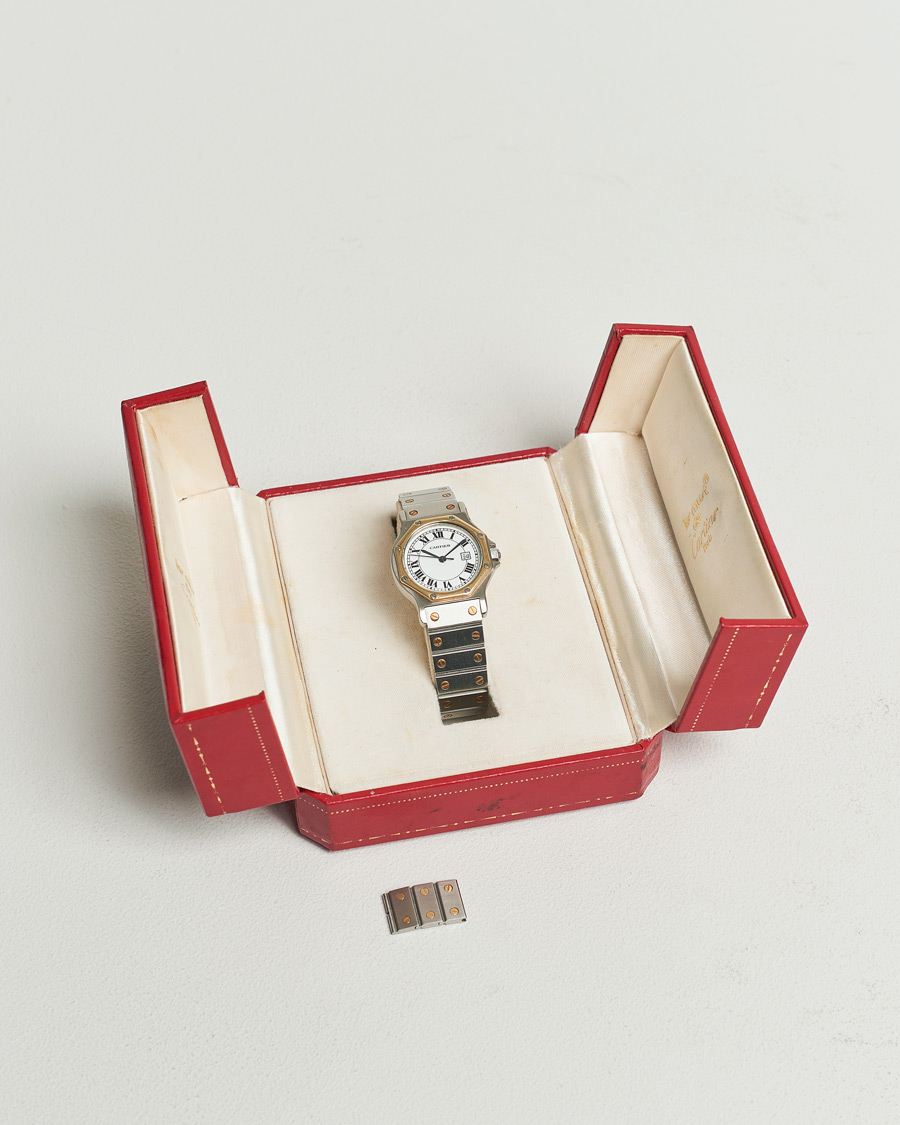 Herren | Cartier Pre-Owned Santos Octagon Silver | Cartier Pre-Owned | Santos Octagon Silver