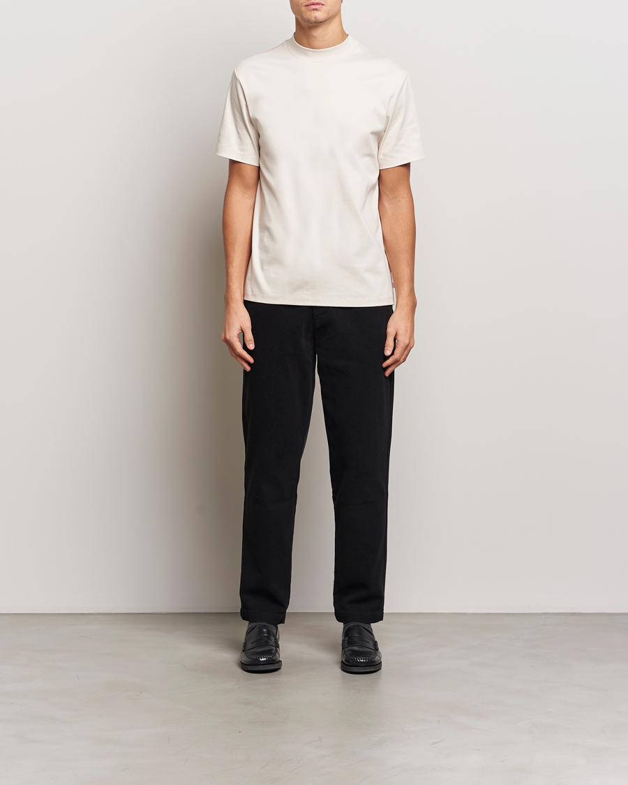Herren | T-Shirts | J.Lindeberg | Ace Mock Neck T-Shirt Moonbeam