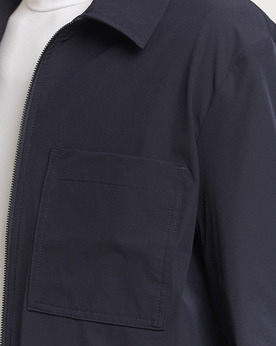 Herren | Hemden | J.Lindeberg | Jake Zipped Overshirt Navy