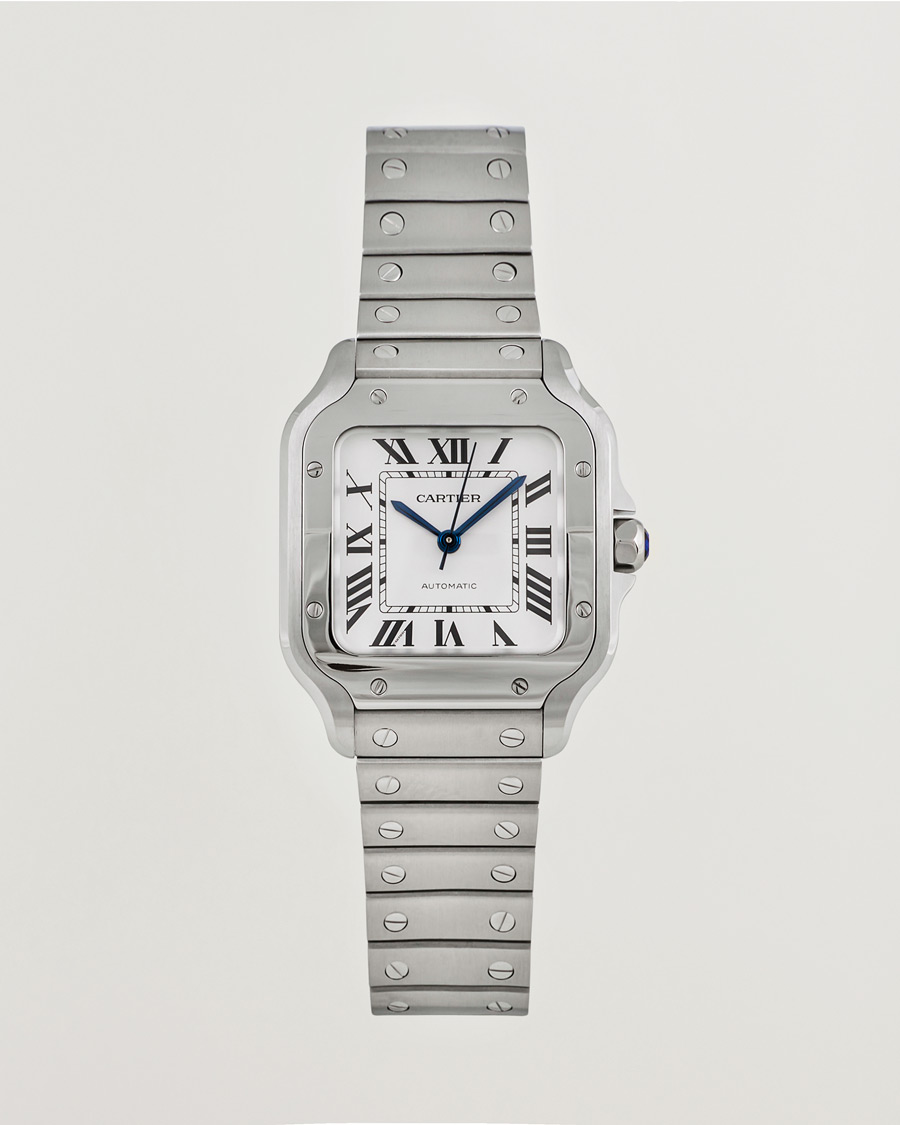 Herren | Cartier Pre-Owned Santos De Cartier WSSA0029 Silver | Cartier Pre-Owned | Santos De Cartier WSSA0029 Silver
