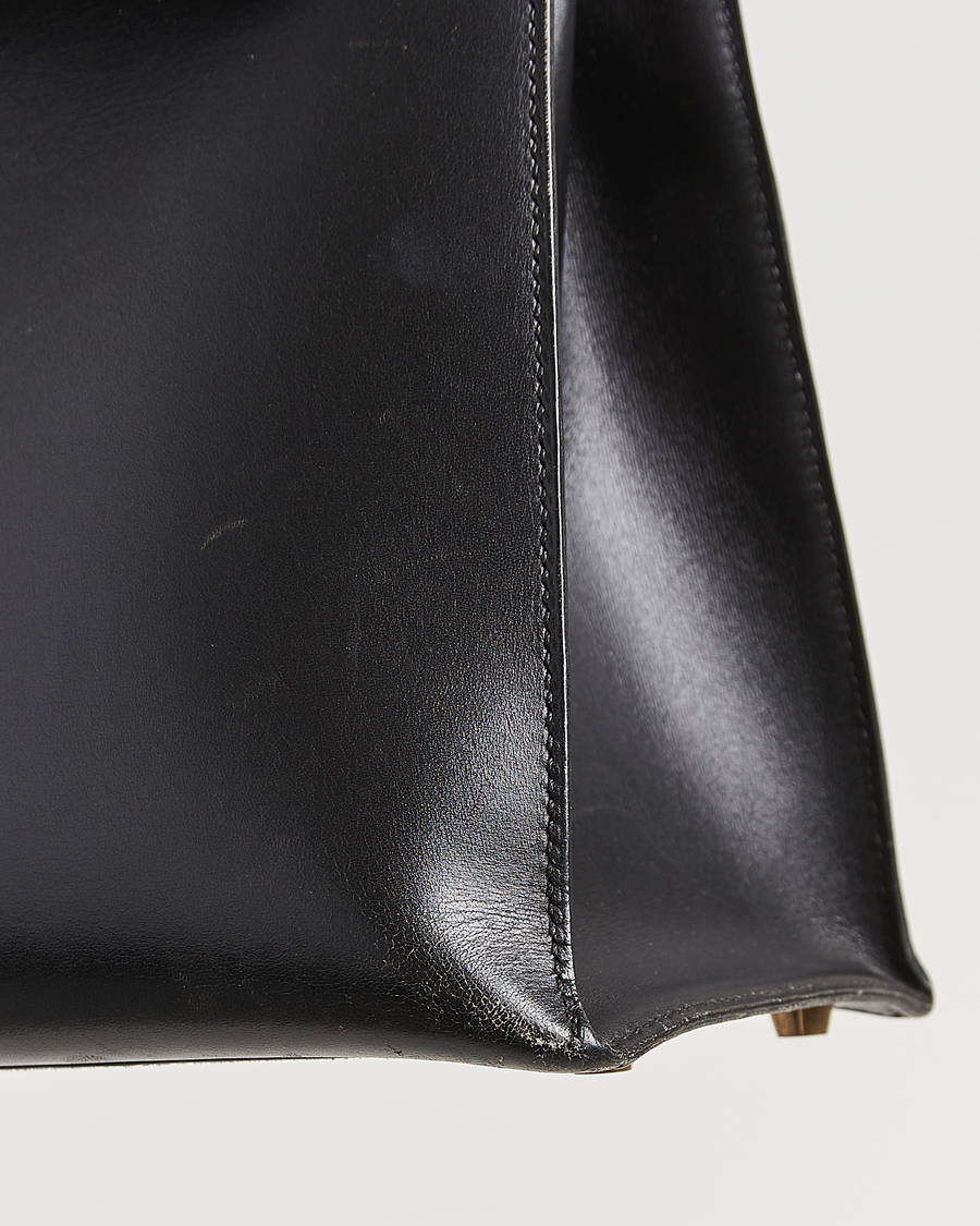 Herren | Hermès Pre-Owned Kelly 35 Handbag Box Calf Black | Hermès Pre-Owned | Kelly 35 Handbag Box Calf Black