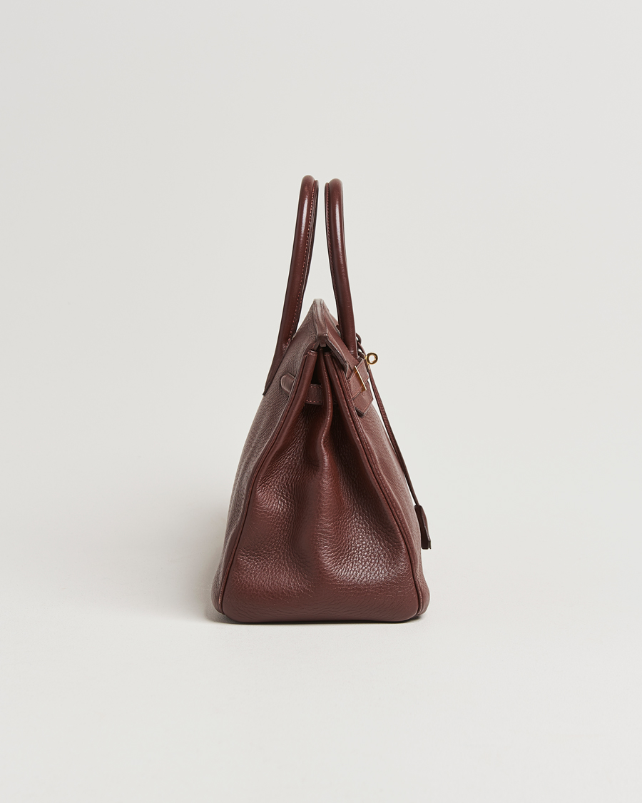 Herren | Hermès Pre-Owned Birkin 35 Taurillon Clemence Handbag Havana | Hermès Pre-Owned | Birkin 35 Taurillon Clemence Handbag Havana