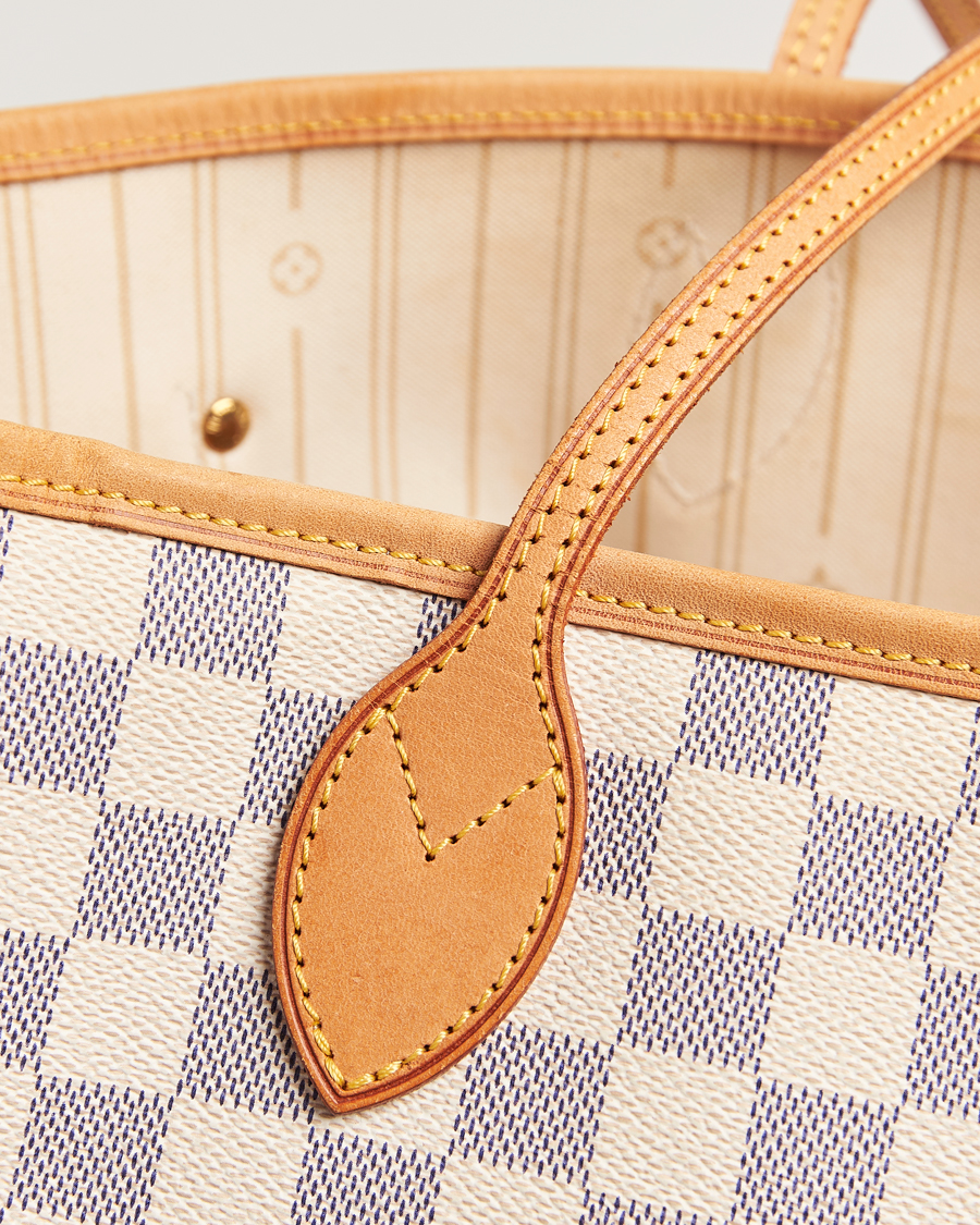 Herren | Louis Vuitton Pre-Owned Neverfull MM Totebag Damier Azur | Louis Vuitton Pre-Owned | Neverfull MM Totebag Damier Azur