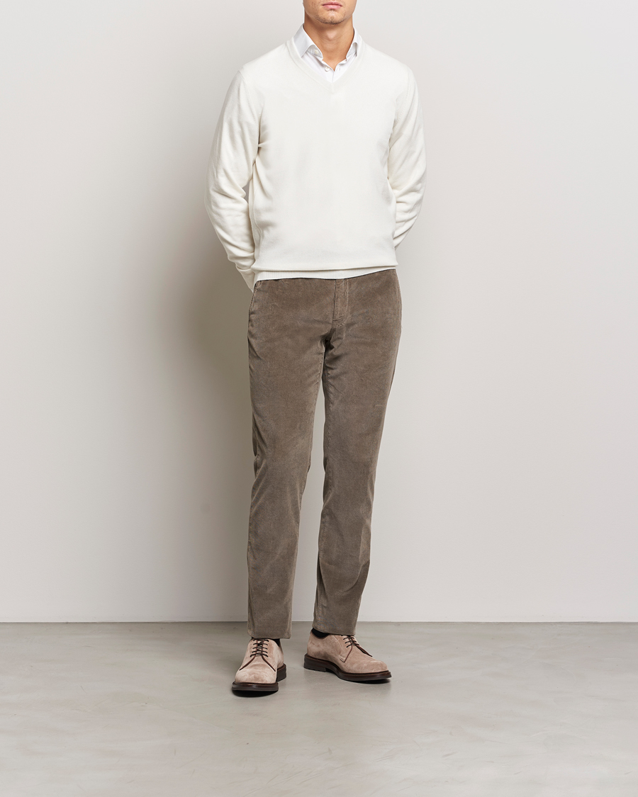 Herren | Pullover | Brunello Cucinelli | 2 Ply Cashmere V-Neck Panama