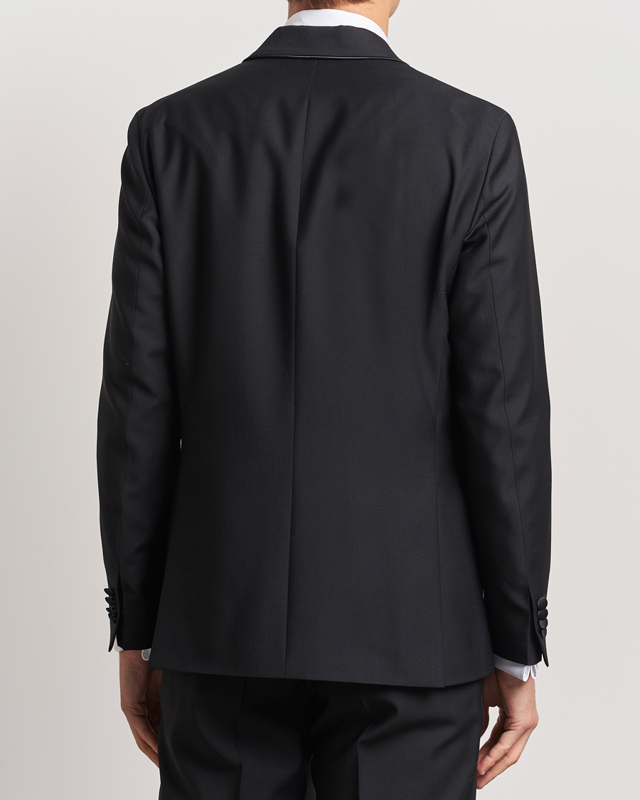 Herren | Sakkos | Oscar Jacobson | Fattore Double Breasted Tuxedo Blazer Black