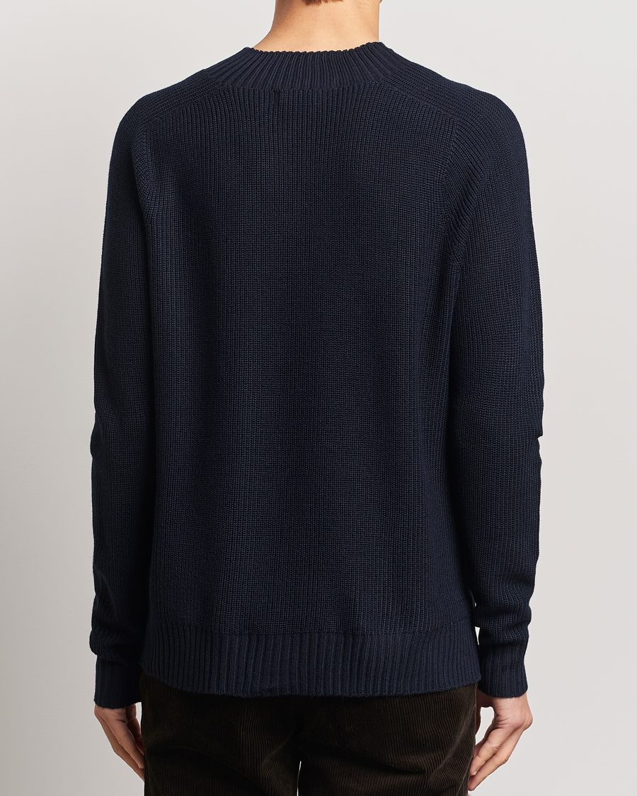 Herren | Pullover | Oscar Jacobson | Collins Knitted Wool Turtleneck Navy