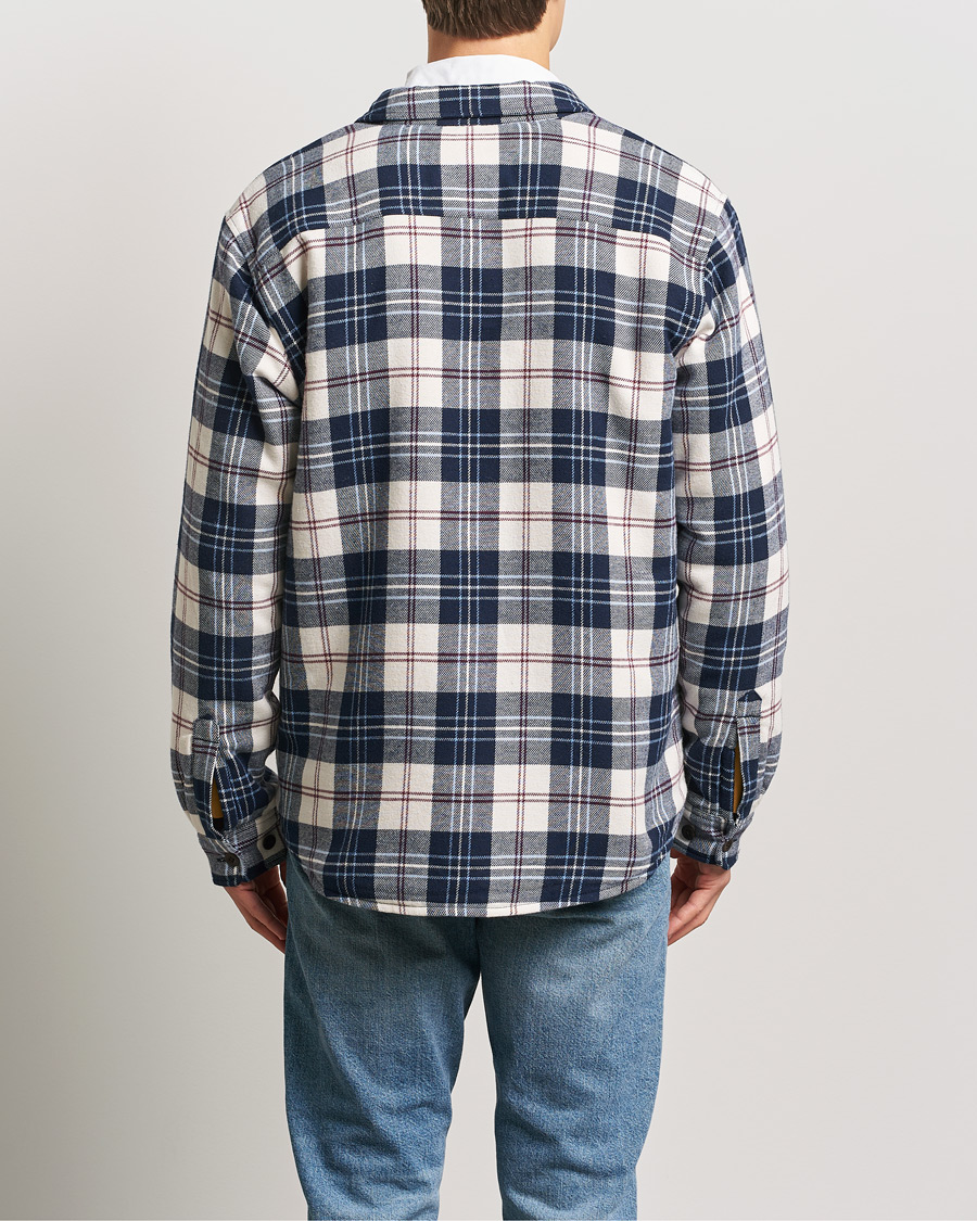 Herren | Hemden | GANT | Flannel Lined Checked Overshirt Evening Blue