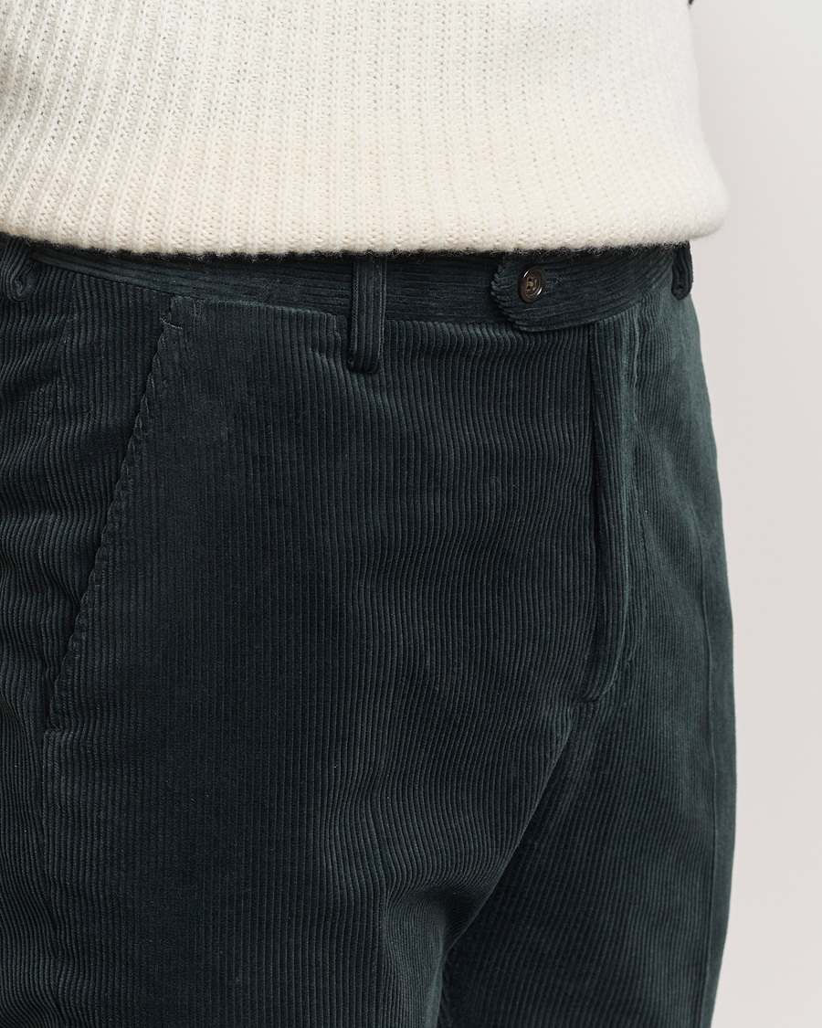 Herren | Hosen | GANT | Slim Corduroy Suit Trousers Tartan Green