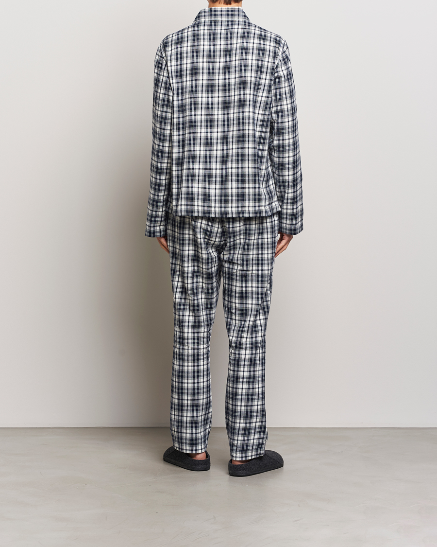 Herren | Schlafanzüge & Bademäntel | GANT | Checked Flannel Pyjama Set Evening Blue