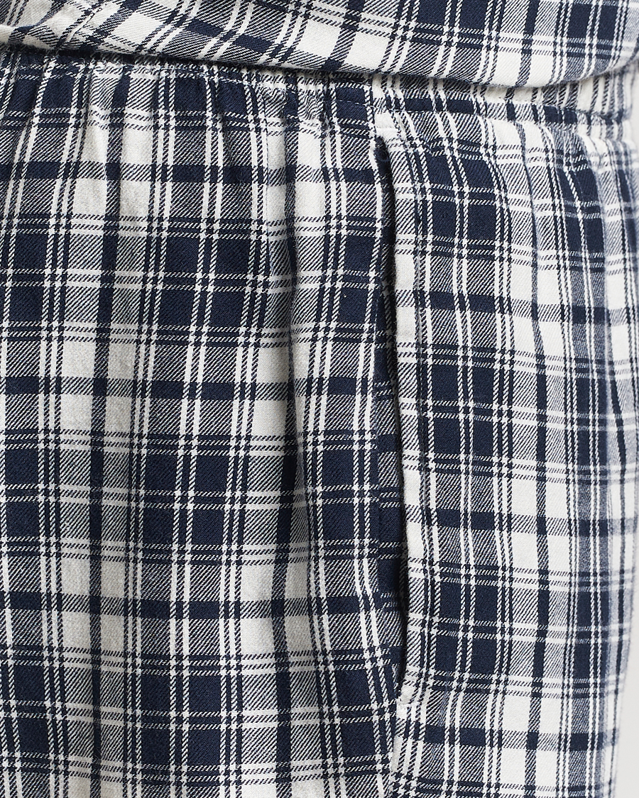 Herren | Schlafanzüge & Bademäntel | GANT | Checked Flannel Pyjama Set Evening Blue