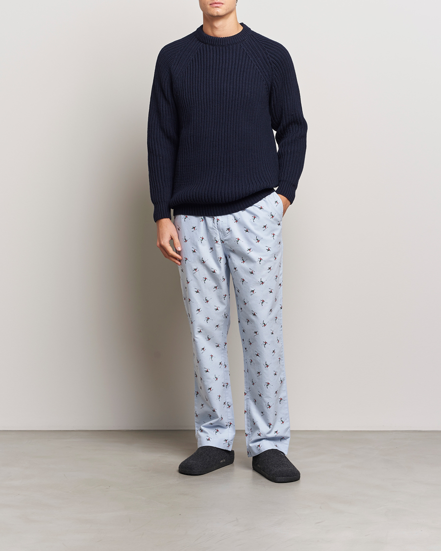 Herren | Schlafanzüge & Bademäntel | GANT | Printed Skier Pyjama Pants Light Blue