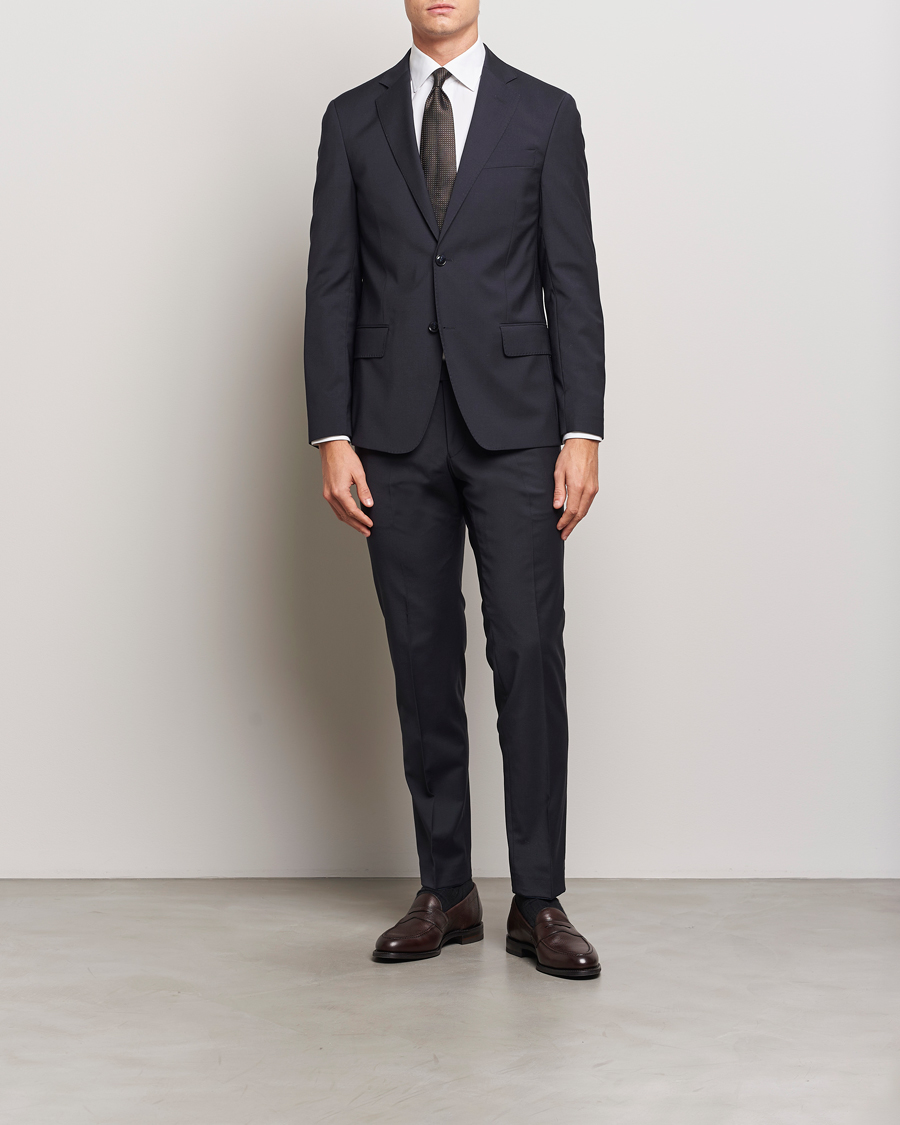 Herren | Sakkos | Oscar Jacobson | Edmund Blazer Navy