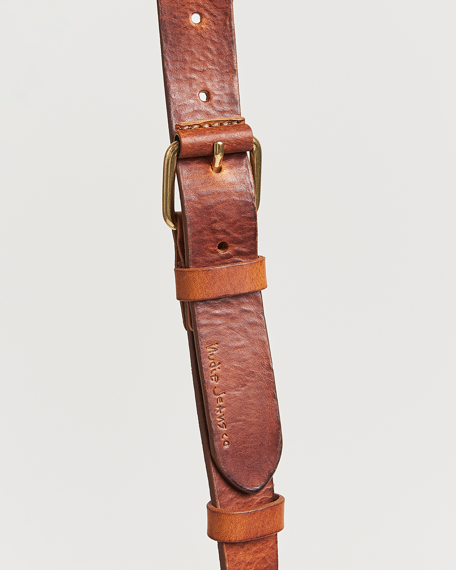 Herren | Gürtel | Nudie Jeans | Dwayne Leather Belt Toffee Brown
