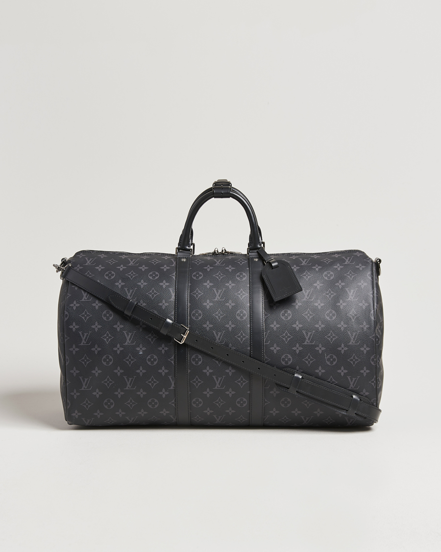 Herren | Louis Vuitton Pre-Owned Keepall Bandoulière 55 Monogram Eclipse | Louis Vuitton Pre-Owned | Keepall Bandoulière 55 Monogram Eclipse