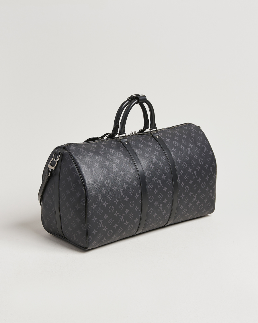 Herren | Louis Vuitton Pre-Owned Keepall Bandoulière 55 Monogram Eclipse | Louis Vuitton Pre-Owned | Keepall Bandoulière 55 Monogram Eclipse