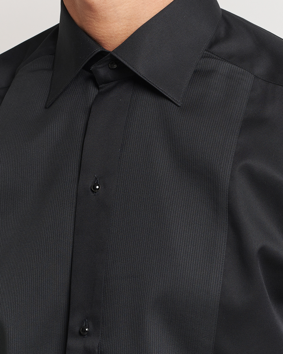 Herren | Hemden | Eton | Slim Fit Plissé Tuxedo Shirt Black