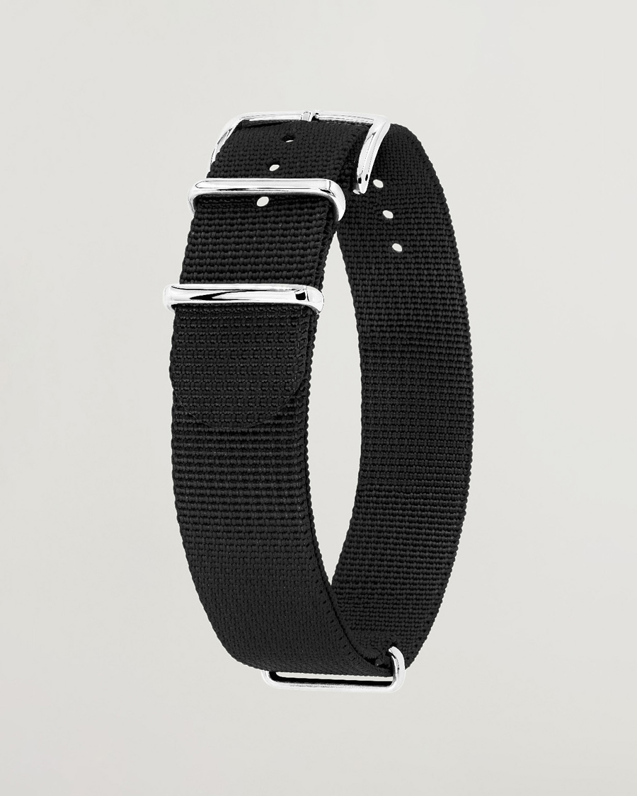 Herren | Uhrenarmband | HIRSCH | Rush Recycle Nato Watch Strap Black
