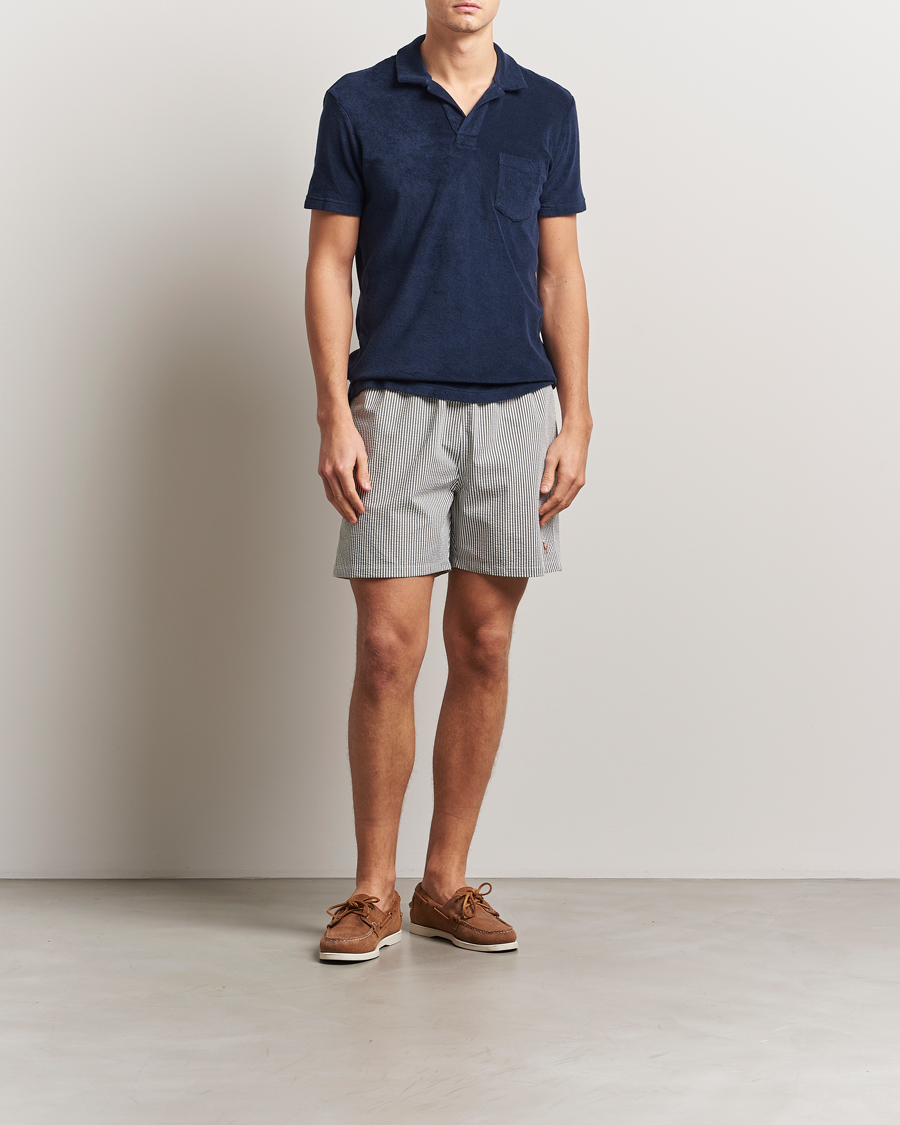 Herren | Polo Ralph Lauren Traveler Mid Trunk Seersucker Olive | Polo Ralph Lauren | Traveler Mid Trunk Seersucker Olive