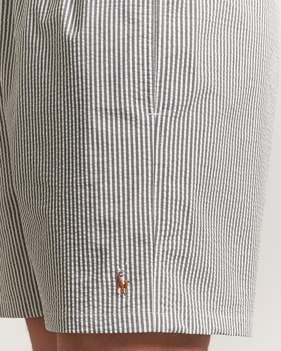 Herren | Polo Ralph Lauren Traveler Mid Trunk Seersucker Olive | Polo Ralph Lauren | Traveler Mid Trunk Seersucker Olive