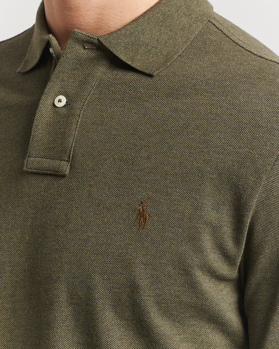 Herren | Pullover | Polo Ralph Lauren | Custom Slim Fit Long Sleeve Polo Service Green