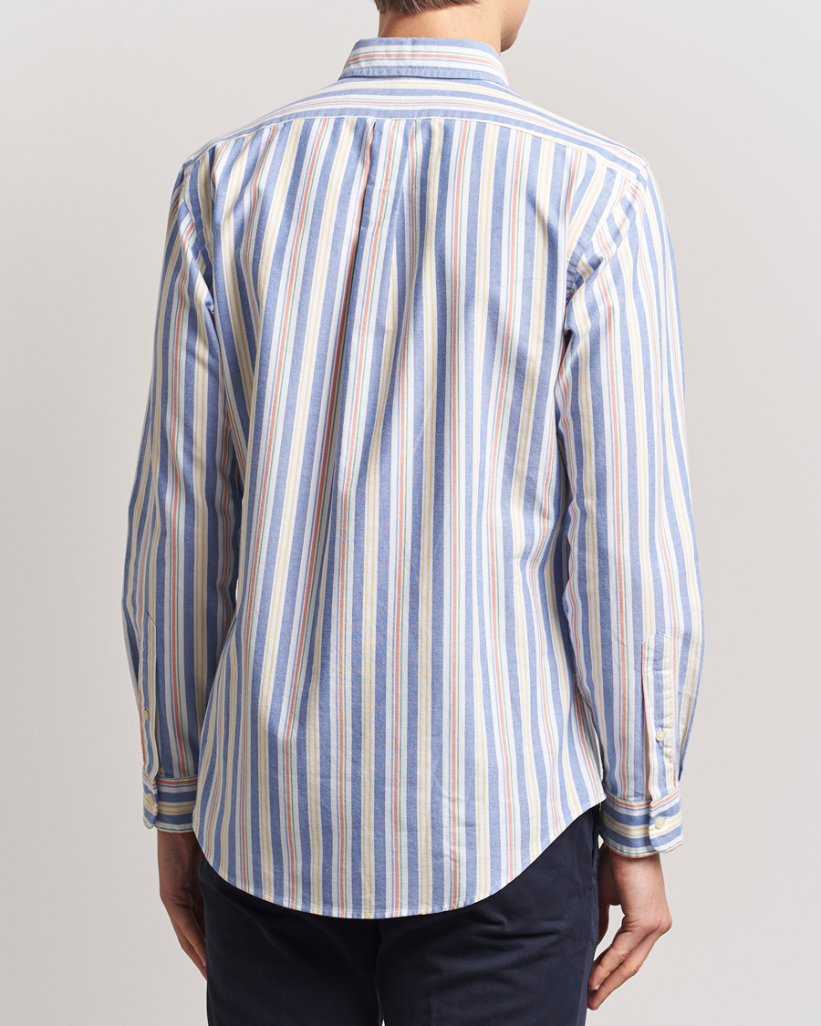 Herren | Hemden | Polo Ralph Lauren | Custom Fit Striped Oxford Shirt Blue/White